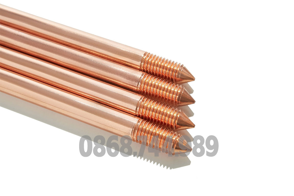 Cọc Tiếp Địa Ram Ratna D16x2.4m – Mạ Đồng 254 Microns