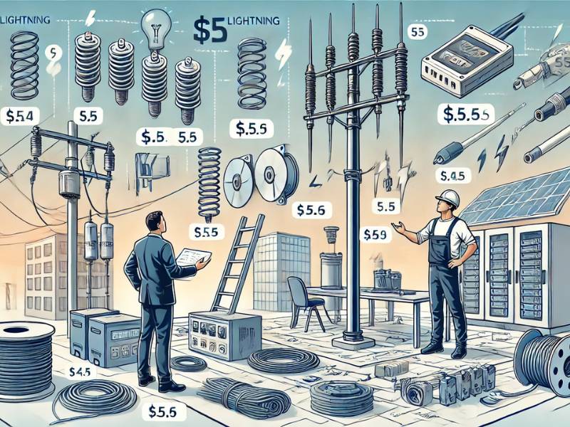 chi phí lắp đặt hệ thống chống sét