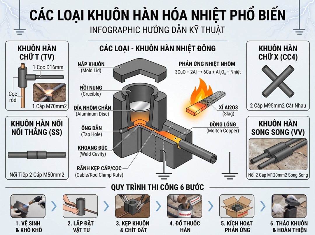 Các Loại Khuôn Hàn Hóa Nhiệt Phổ Biến & Bảng Tra Mã Kỹ Thuật