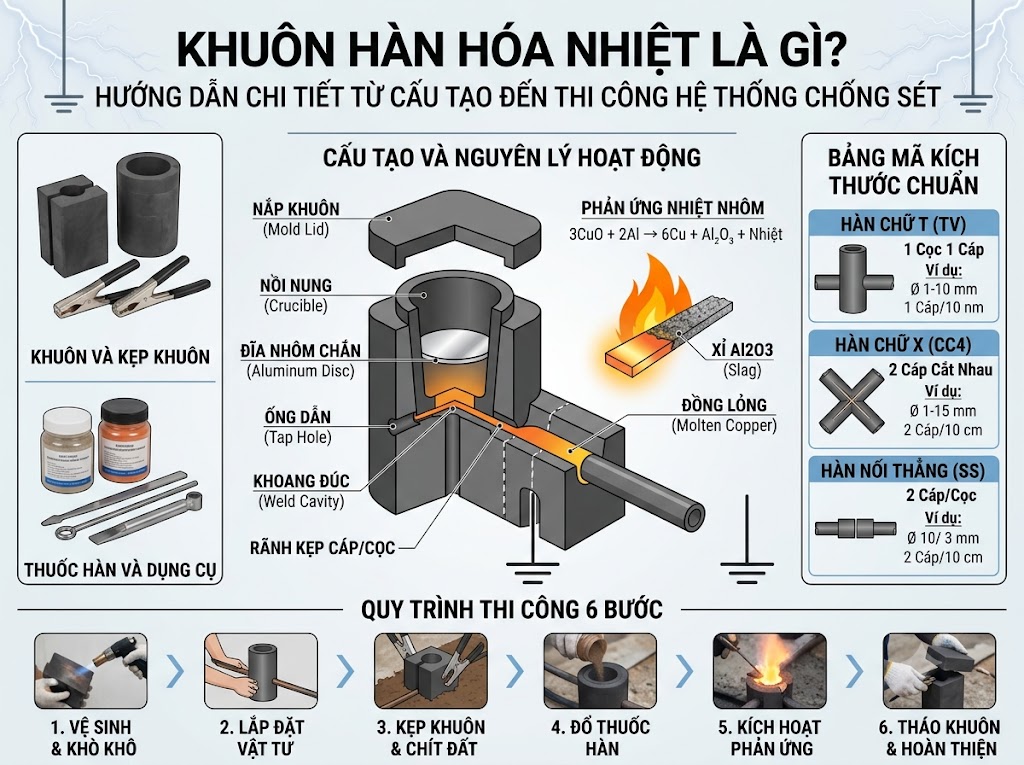 Khuôn Hàn Hóa Nhiệt Là Gì? Cấu Tạo, Bảng Mã & Kỹ Thuật Thi Công